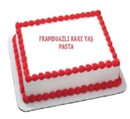 20 Kişilik Frambuazlı Yaş Pasta